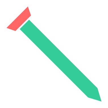 Çivi. Web simgesi basit illüstrasyon