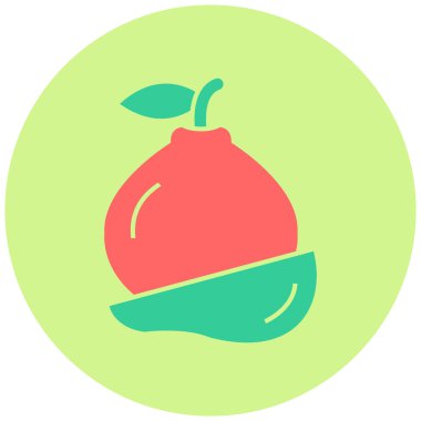 Quince simgesinin vektör illüstrasyonu