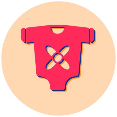 Bebeğim. Web simgesi basit illüstrasyon