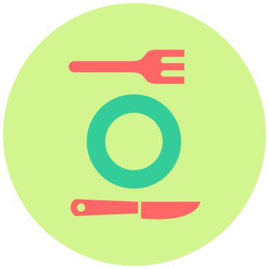 Çatal. Web simgesi basit tasarım