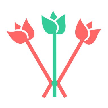 Çiçek. Web simgesi basit illüstrasyon