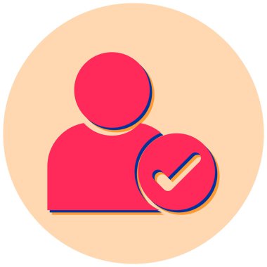 kullanıcı. Web simgesi basit illüstrasyon