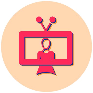 tv simge vektör çizim