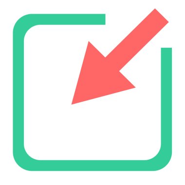 Ok. Web simgesi basit tasarım