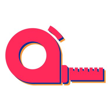 mezura simgesi. vektör illüstrasyonu