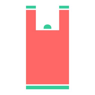 Çanta. Web simgesi basit illüstrasyon