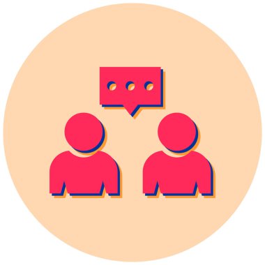 İnsanların düz simgelerinin vektör illüstrasyonu