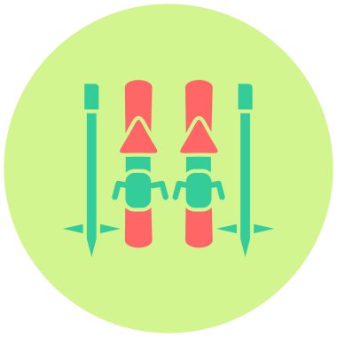 Kayak ikonu. vektör illüstrasyonu