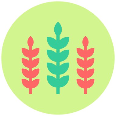 Buğday. Web simgesi basit illüstrasyon 