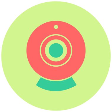 Web kamerası. Web simgesi basit illüstrasyon