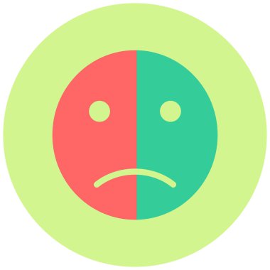 Üzücü. Web simgesi basit tasarım