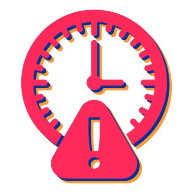 Saat simgesi vektör illüstrasyonu