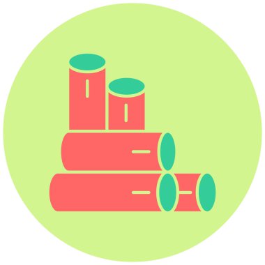 Pipe modern simgesinin vektör illüstrasyonu 