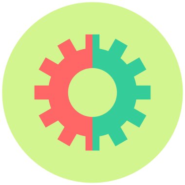 Ayarlar. Web simgesi basit illüstrasyon