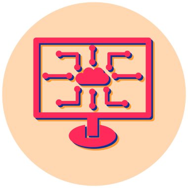 seo modern simgesinin vektör illüstrasyonu