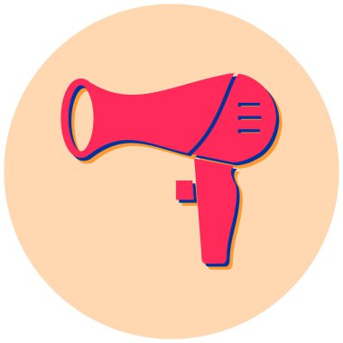 Saç kurutma makinesi. Basit resimleme