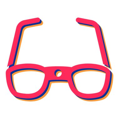 gözlük ikonu vektör illüstrasyon tasarımı