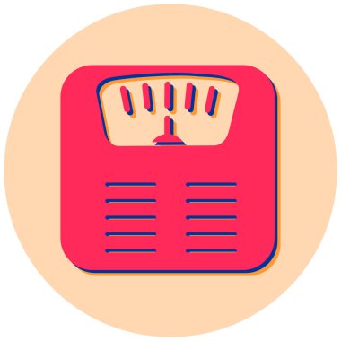 ağırlık ölçekli vektör simgesi