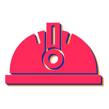 Kask simgesi vektör illüstrasyon tasarımı