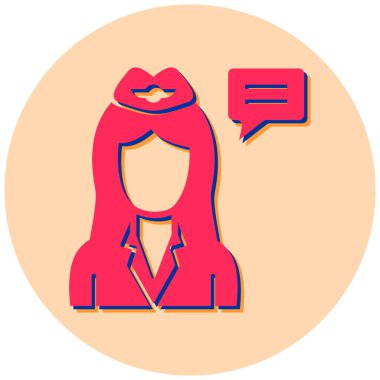 avatar. Web simgesi basit illüstrasyon