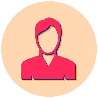 Adamım. Web simgesi basit illüstrasyon