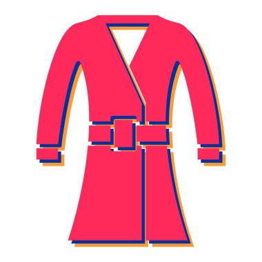 Ceket vektör simgesi. düz biçim illüstrasyonu