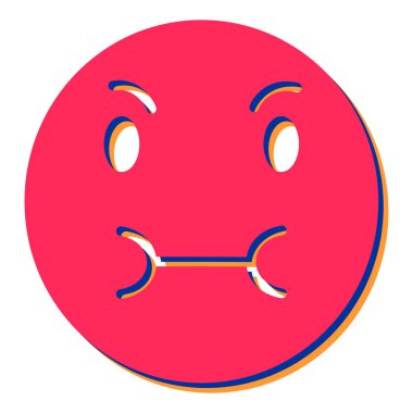 yüz ifadesi simge vektör illüstrasyon tasarımı