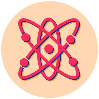atom. Web simgesi basit tasarım