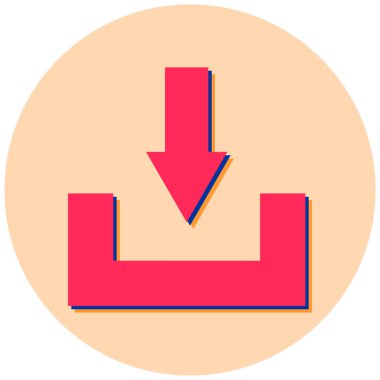 İndir. Web simgesi basit illüstrasyon