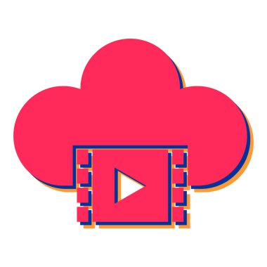 Bulut hesaplama teknolojisi vektör çizimi