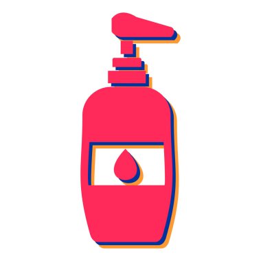 Sıvı ikon vektörlü sprey şişesi. beyaz arkaplanda izole edilmiş karikatür çizimi.