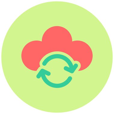 Bulut. Web simgesi basit tasarım