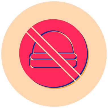 Gıda simgesinin vektör illüstrasyonu