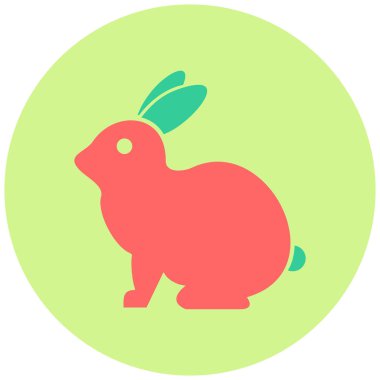 Tavşan. Web simgesi basit illüstrasyon