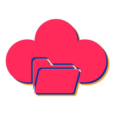 Bulut hesaplama teknolojisi vektör çizimi