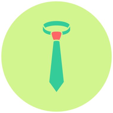 Kravat. Web simgesi basit illüstrasyon