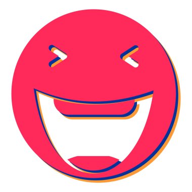 yüz ifadesi simge vektör illüstrasyon tasarımı