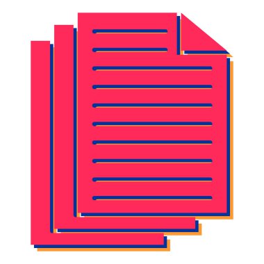 Modern dosya simgesinin vektör illüstrasyonu