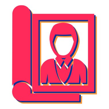 Modern bir ikon. vektör illüstrasyonu