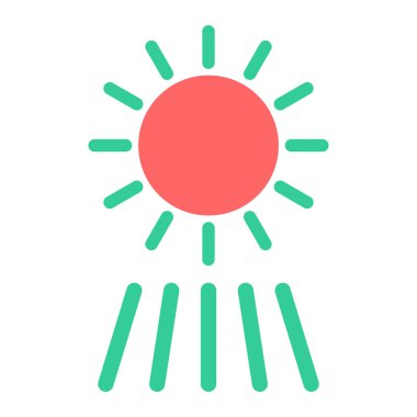 Güneş Simgesi Vektör illüstrasyonu