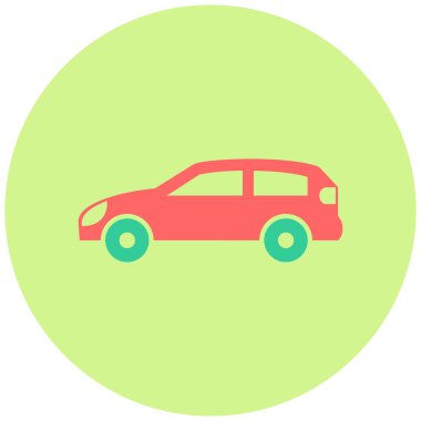 - Araba. Web simgesi basit illüstrasyon