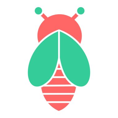 böcek simge vektör çizim