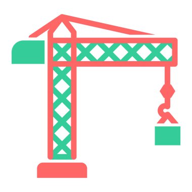 Vinç. Web simgesi basit illüstrasyon