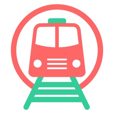 tren simgesi vektör illüstrasyonu