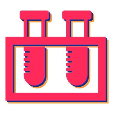 test tübü ikon vektör çizimi