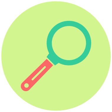 Büyüteç Modern simgesinin vektör çizimi 