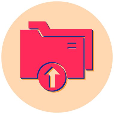 Dosya. Web simgesi basit illüstrasyon