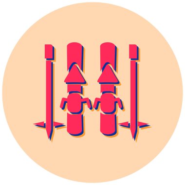 kayak, kamp, spor, eğlence, vektör illüstrasyonu