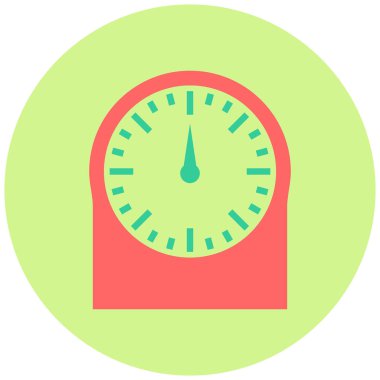 Mutfak zamanlayıcısı. Web simgesi basit illüstrasyon