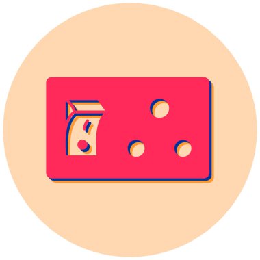 Yemek. Web simgesi basit illüstrasyon